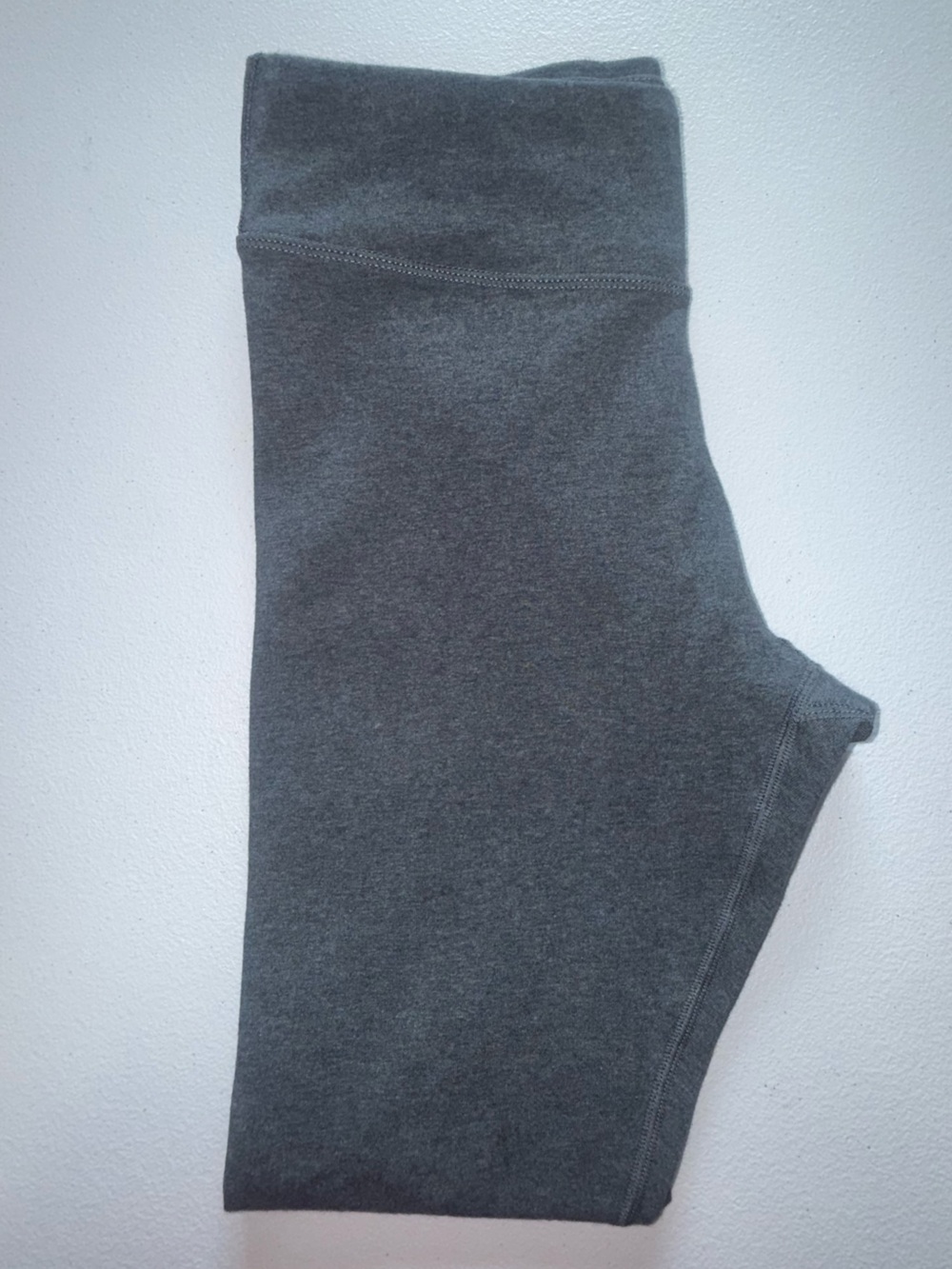 PACT NWOT Organic Cotton Leggings Small Heather Gray Full Length High Rise - Picture 6 of 8